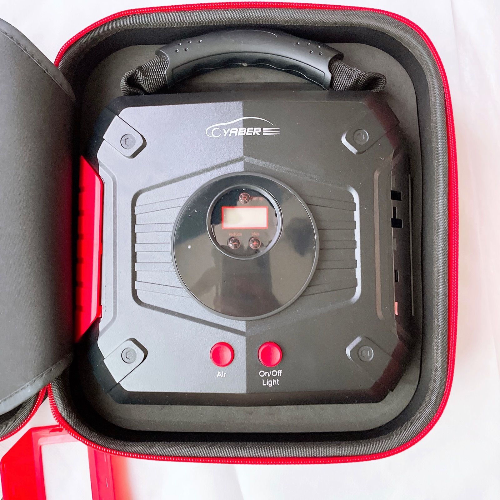 ジャンク】YABER ジャンプスターター エアコンプレッサー搭載 24800mAh 