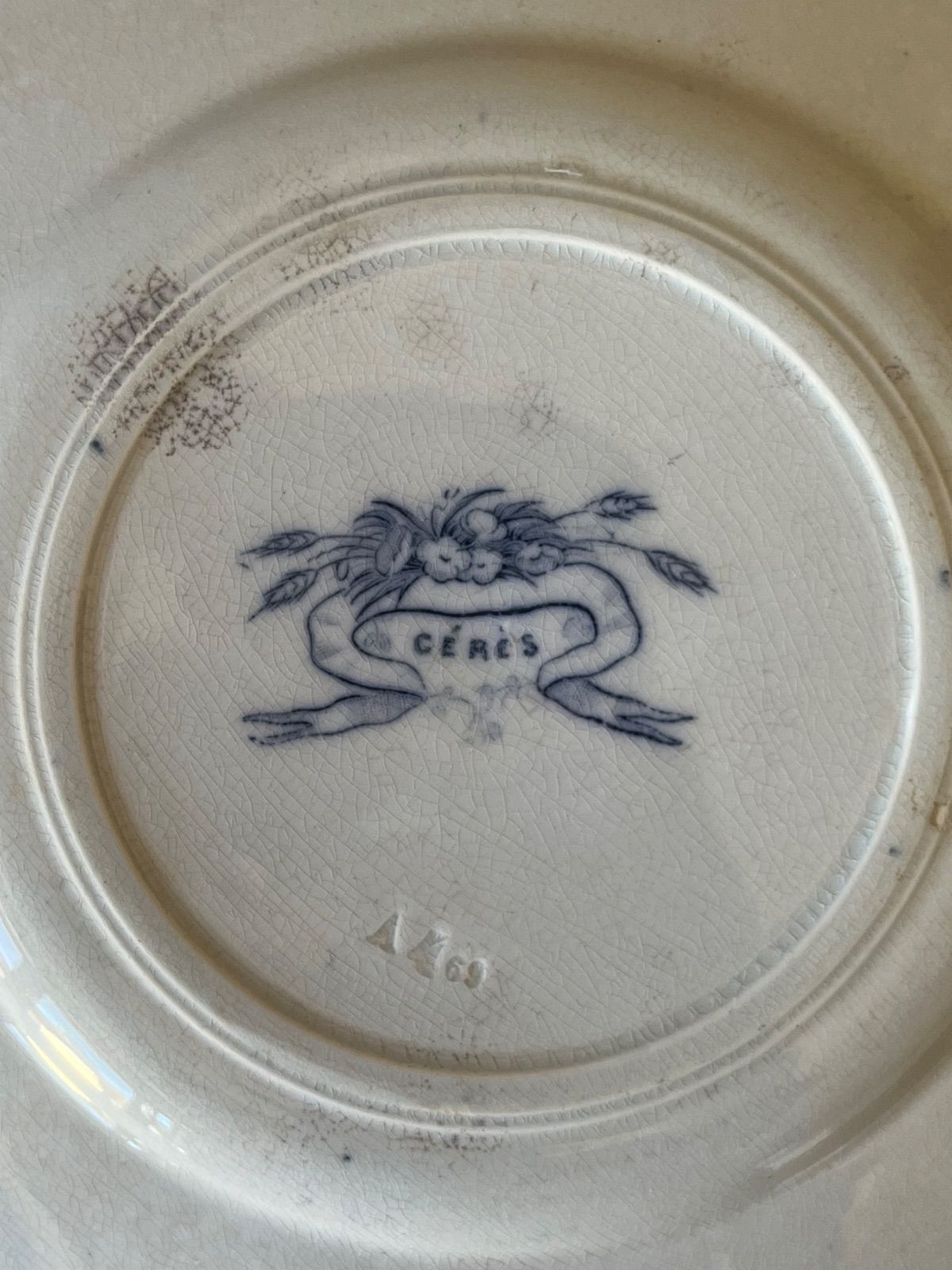 フランスアンティーク Ceres デザートプレート サルグミンヌ