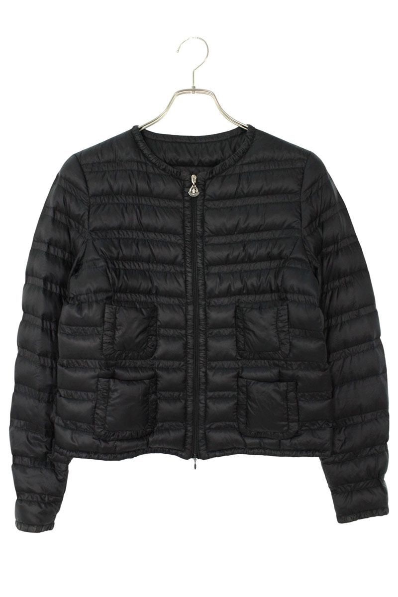 モンクレール LISSY 4ポケットロゴジップノーカラーダウンジャケット レディース 2