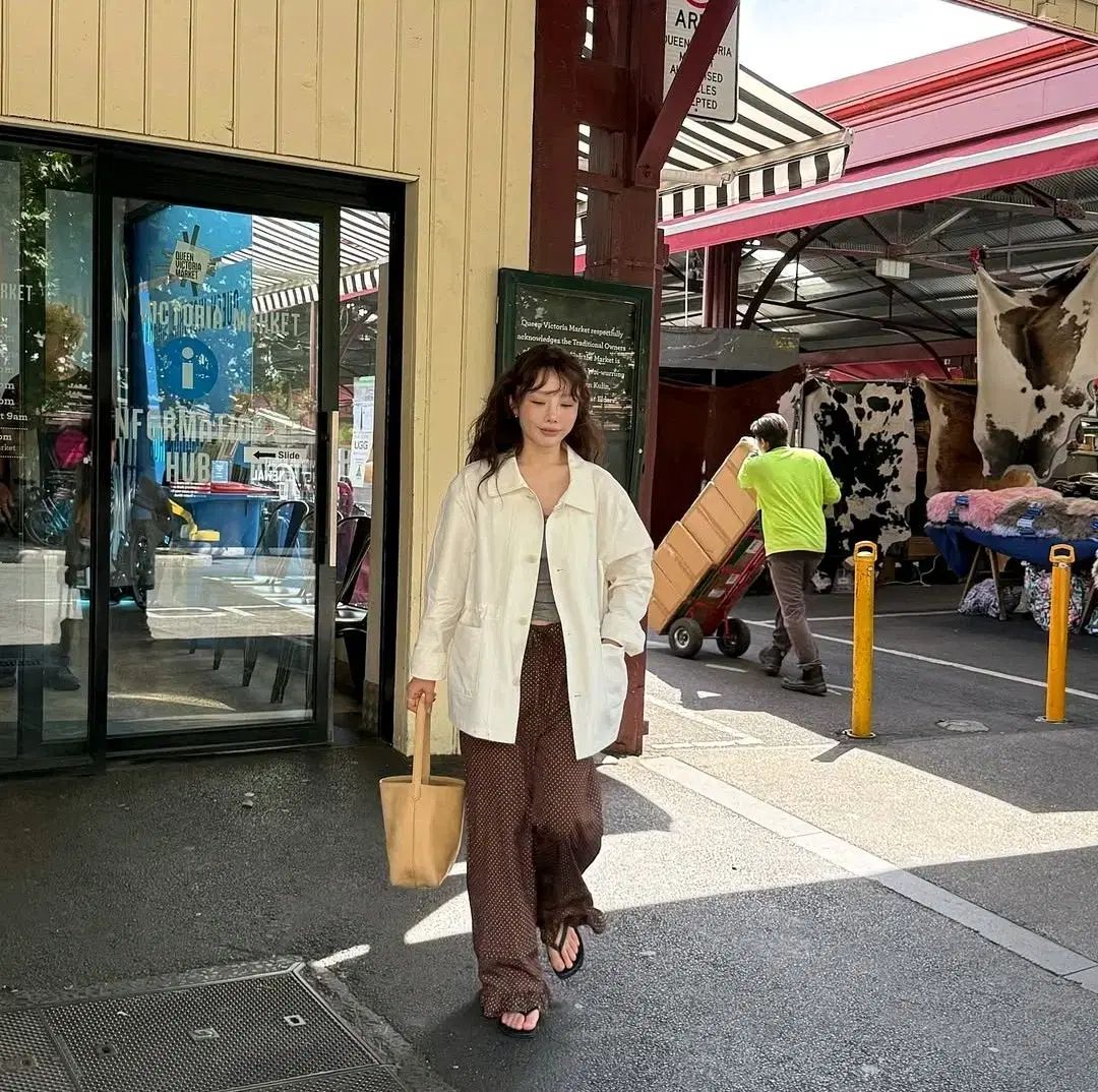 ownmood オン ムード フリルレース パンツ ブラウンドット