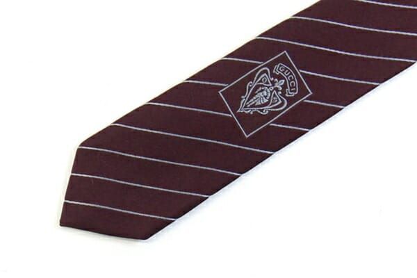 グッチ ネクタイ 408866 ボルドー シルク100％ - メルカリ