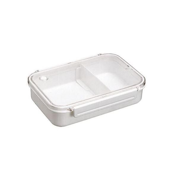 ランチボックス/お弁当箱 〔幅205×奥行150×高さ50mm〕 仕切付き 電子レンジ 加熱冷凍 ポリプロピレン BPビーブ 〔40個セット〕
