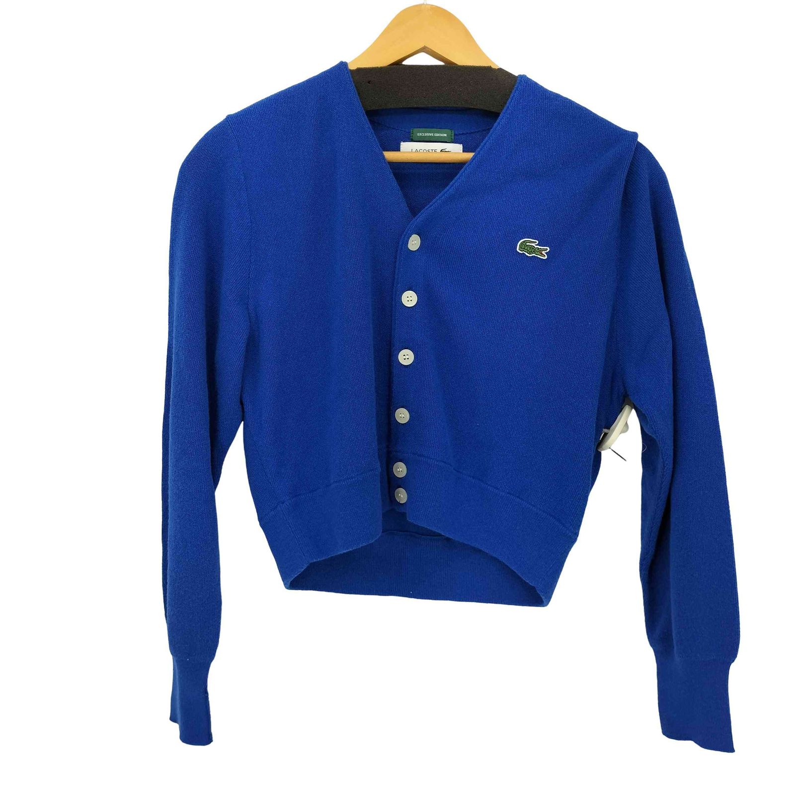 ラコステ LACOSTE 別注 ショート丈 ロングスリーブ カーディガン 
