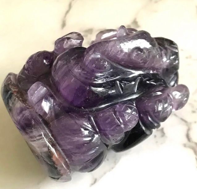 アメジスト ガネーシャ 彫刻 天然紫水晶 約109グラム www.gruppomega.it