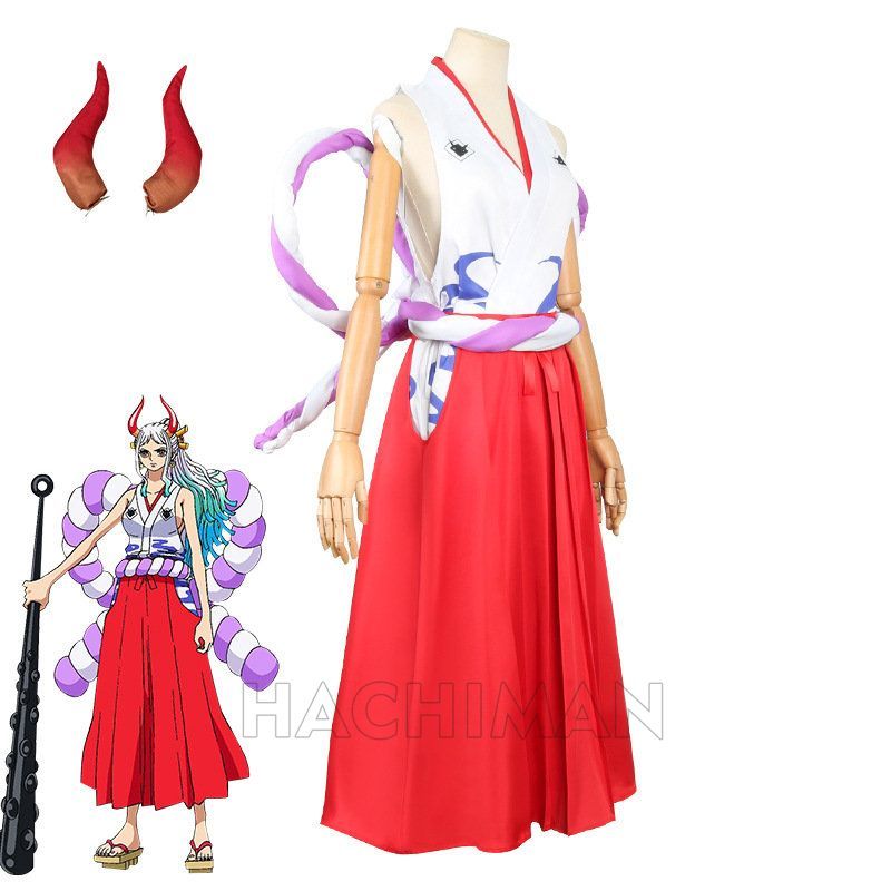 【ONE PIECE】コスプレ衣装(ウィッグ付き)ヤマト　ワノ国 ONE PIECE ヤマト コスプレ ウィッグ付き カツラ ワンピース