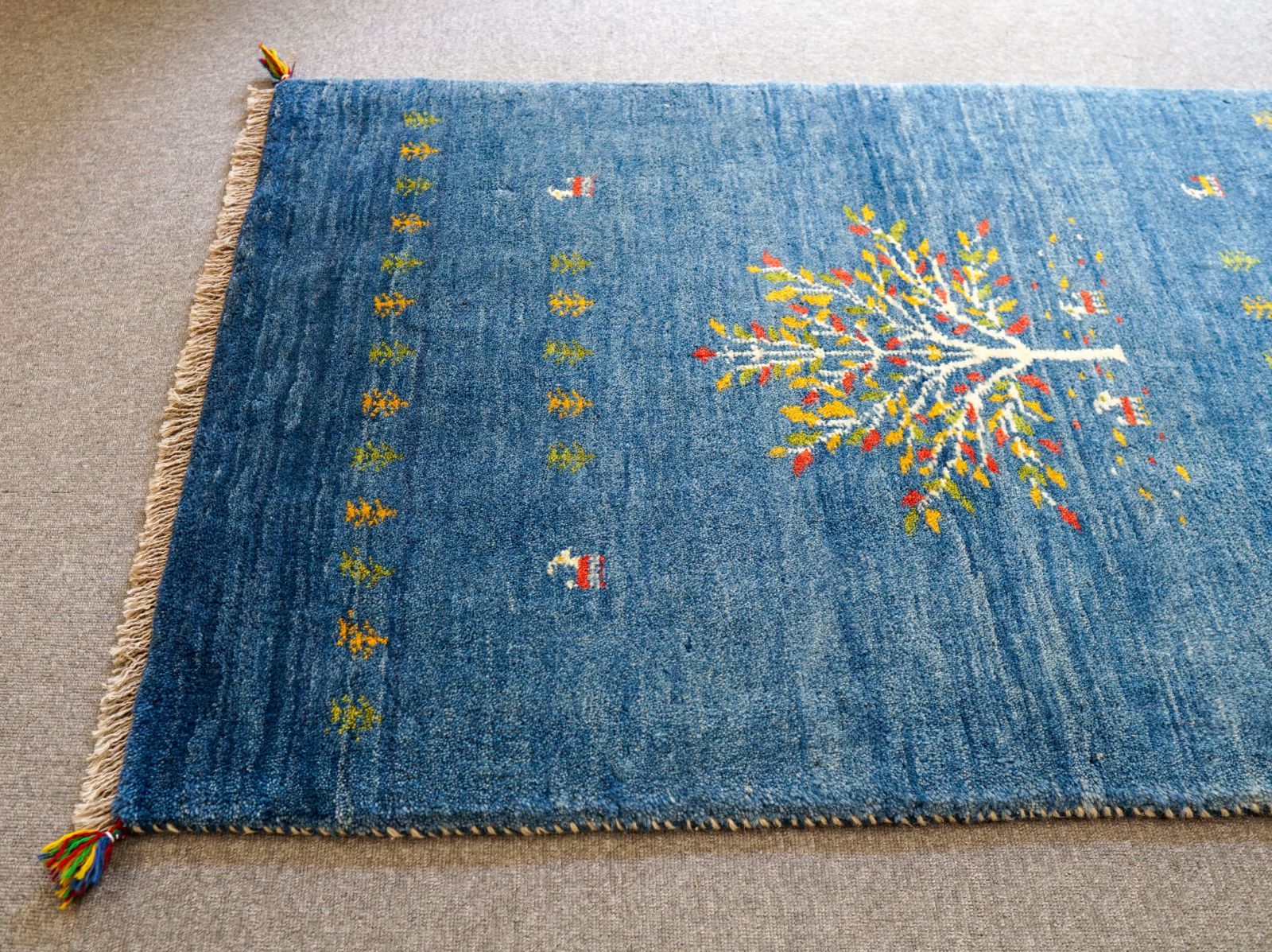 120×80cm【手織り ペルシャ絨毯ギャッベ】ギャベ 手織り絨毯 【公式通販】