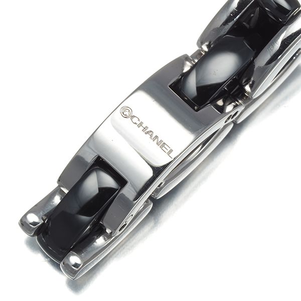 シャネル リング ウルトラ J12 ミディアム 52号 K18WG/セラミック  