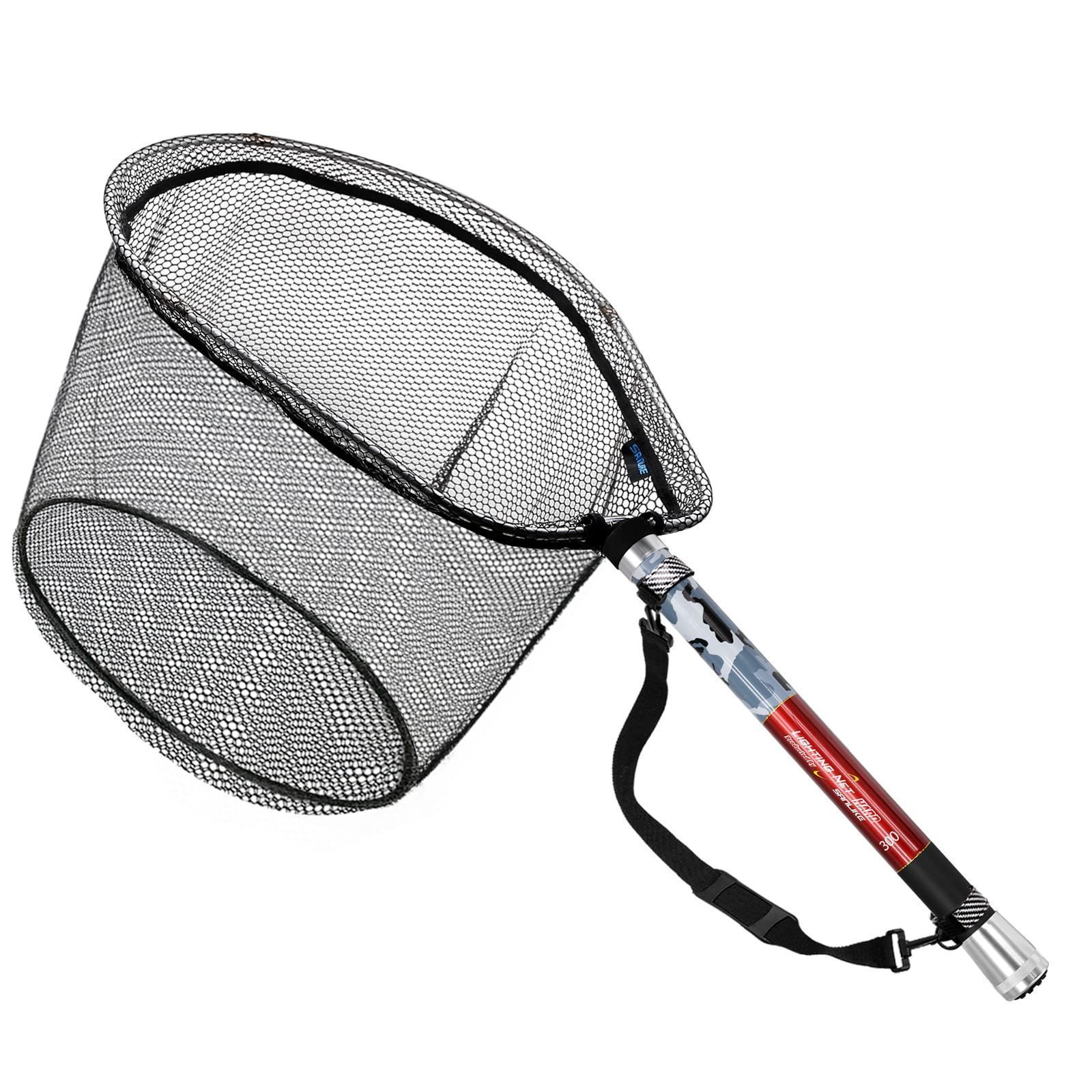 新品 サンライク（SANLIKE）玉網 タモ網 伸縮式 ランディングネット 12段階 11段階 7段階 小継玉の柄 釣りネット 釣り 4つ折り枠 すくい網 淡水海水適用 網 漁具 3M/5M/6M/7M/8M