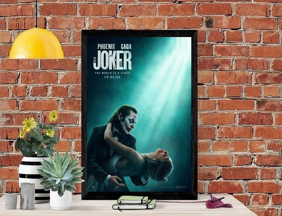 フレーム付-黒-】 映画ポスター ジョーカー フォリアドゥ ホアキンフェニックス JOKER A3サイズ US版 mi1 - メルカリ