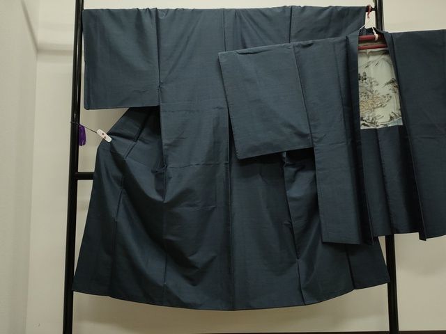 平和屋着物男性　本場大島紬　アンサンブル　80亀甲　逸品　CAAI5767th