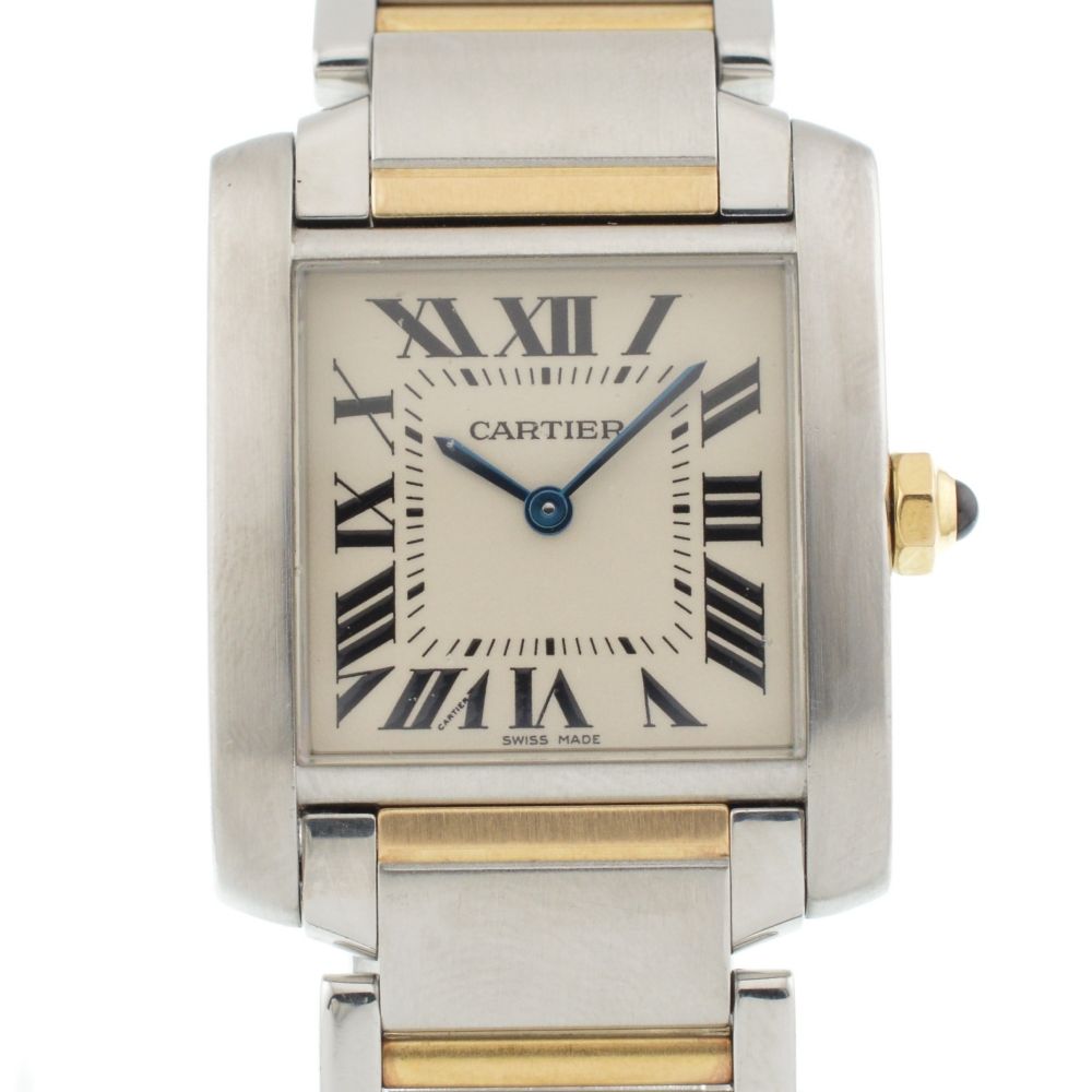 カルティエ CARTIER W51006Q4 タンクフランセーズMM SS|K18YG クォーツ ユニセックス 保証書付き I 136778