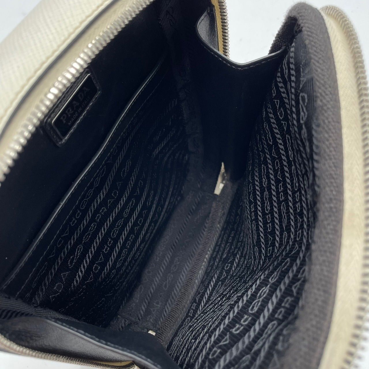 良品】 PRADA プラダ ショルダーバッグ トートバッグ 三角ロゴプレート