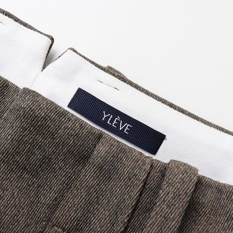 極美品 定価5.3万 2024AW イレーヴ YLEVE WOOL RAYON TWILL TR 1