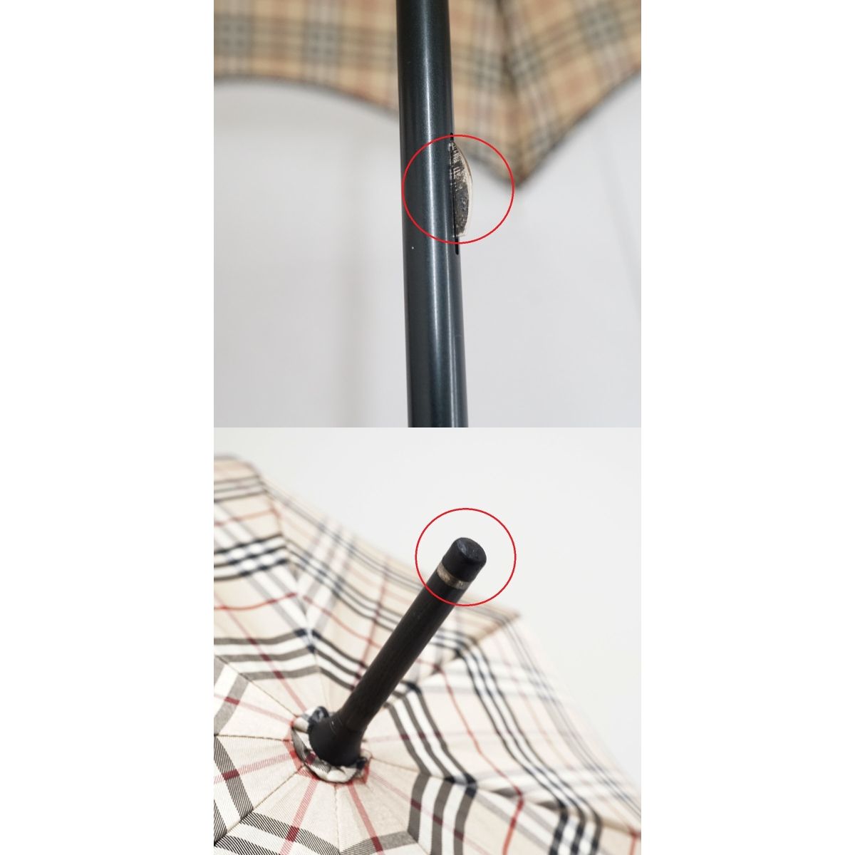 Burberrys バーバリー　日本製　チェック長傘60cm　ヴィンテージ Burberrys バーバリー日本製チェック長傘60cmヴィンテージ