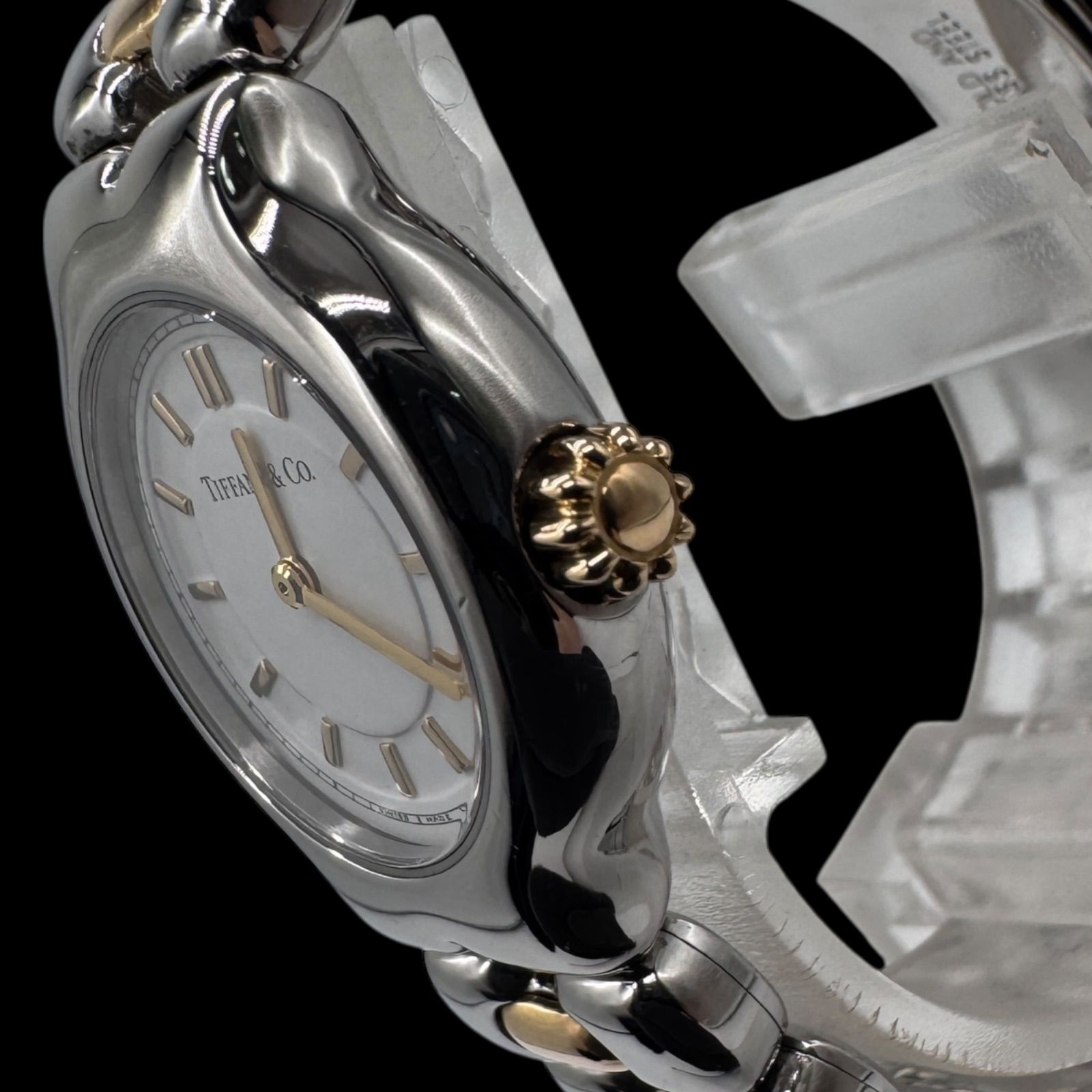 TIFFANY&Co. TESORO L0112 2コマ Tiffany Tesoro Ladies Steel & Gold Watch L0112