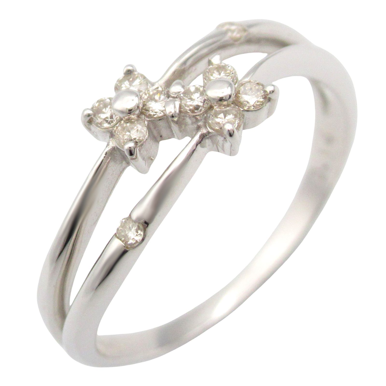 ジュエリー JEWELRY リング・指輪 ダイヤ リング ﾀﾞｲﾔ 2.2g #11 K18WG  