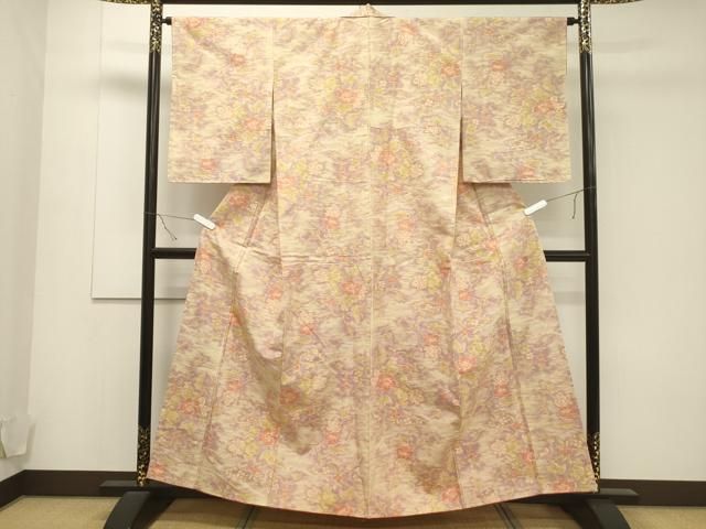 平和屋着物□上質な紬 草花文 正絹 逸品 CAAT9421dy - メルカリ 