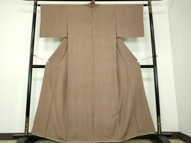 平和屋着物 上質な小紋 竹節 正絹 DAAX4689ps