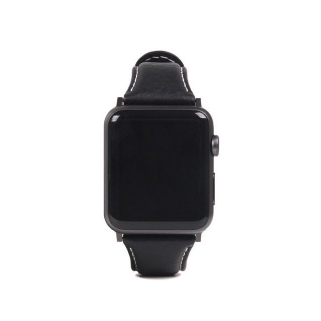Apple Watchバンド  SLG Design Italian Minerva Box Leather 本革 45mm/44mm/42mm用　ブラック SD18392AW