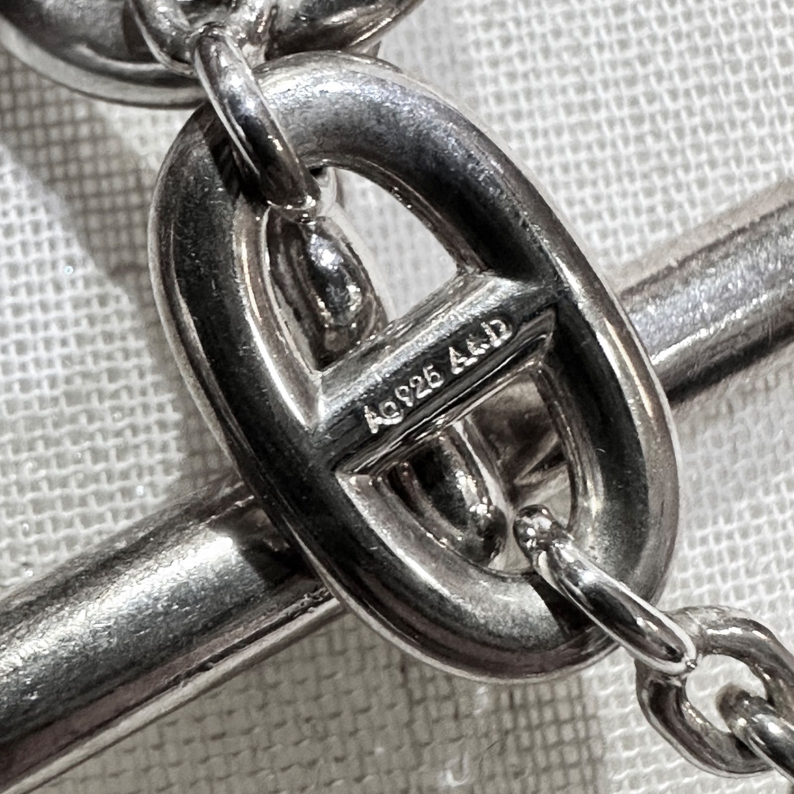 HERMES エルメス ファランドール 120cm 約97.5g シェーヌダンクル 箱 