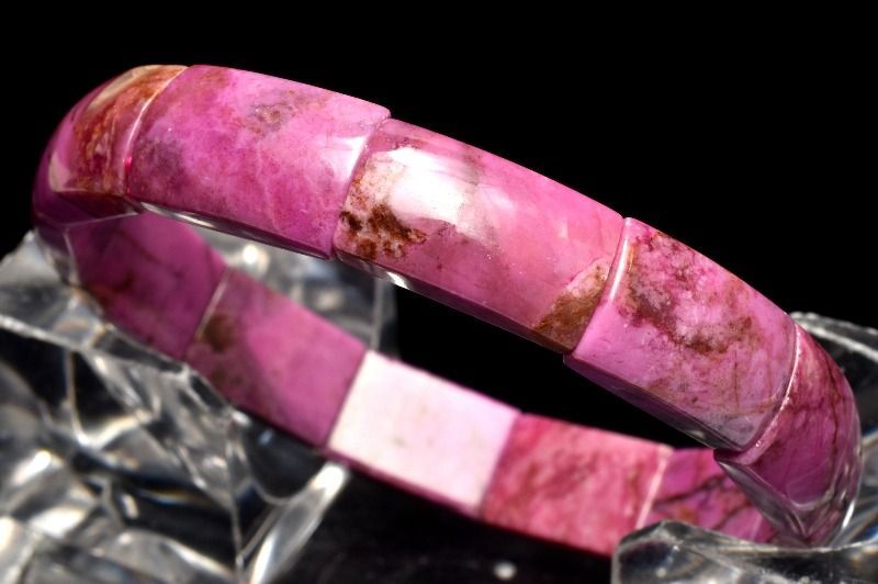 １点物 高発色 奇跡の神秘 コバルトドロマイト コバルトカルサイト 15.5-16x9.5-10mm バングル パワーストーン 天然石 _MA9572