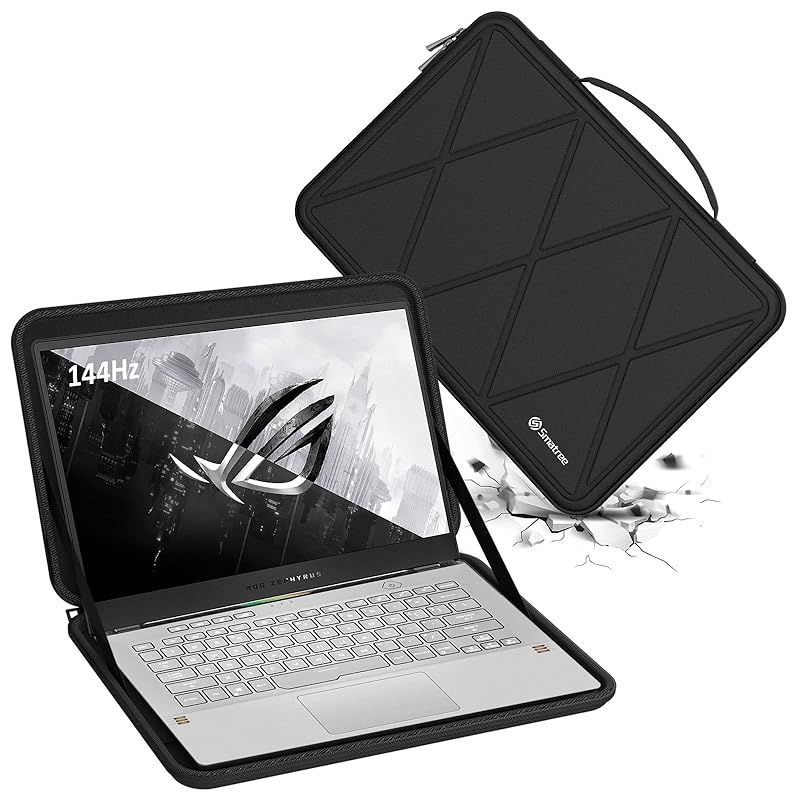 【新着商品】Smatree ハードEVA保護スリーブケース 14インチ ASUS ROG Zephyrus G14 (2023) GA402、 ASUS ROG Zephyrus G14 (2022) などに適用 ハードケース 360度耐衝撃 防水 ノート 0