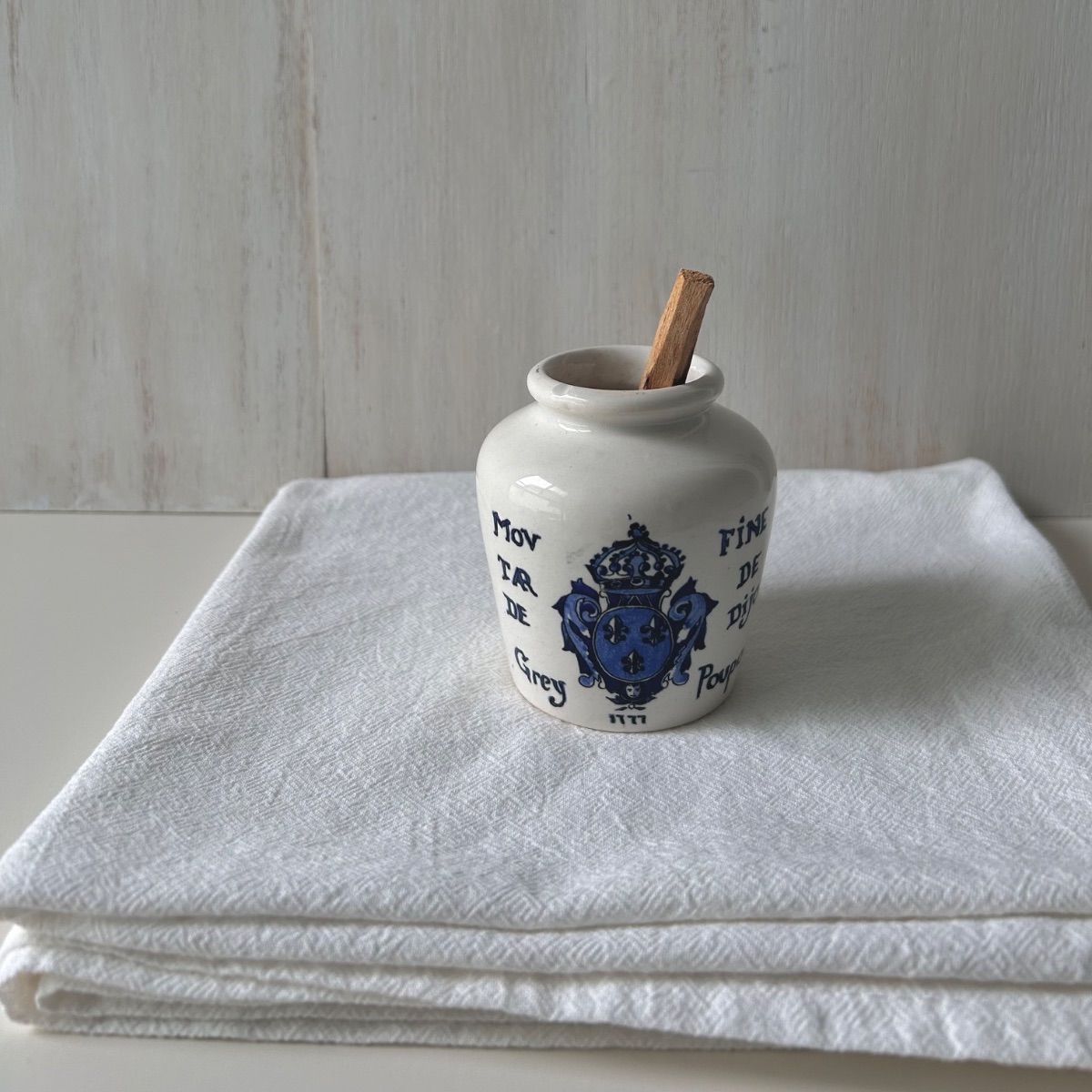 French vintage sarreguemines mustard pot サルグミンヌ マスタード