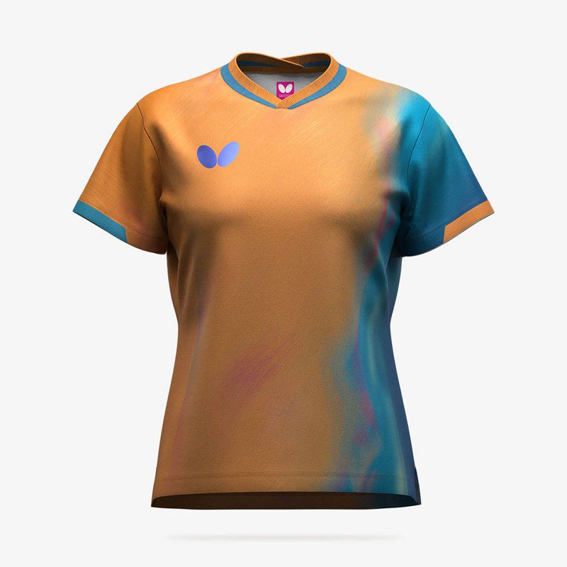 BUTTERFLY バタフライ インフィリア シャツ レディース 卓球 ウェア シャツ 47239 051 オレンジ