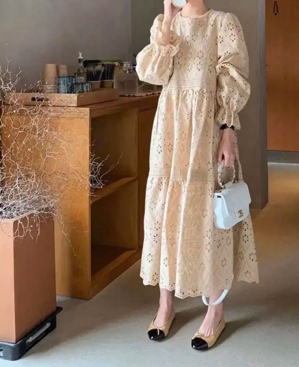 byssiny ミミパンチングドレス