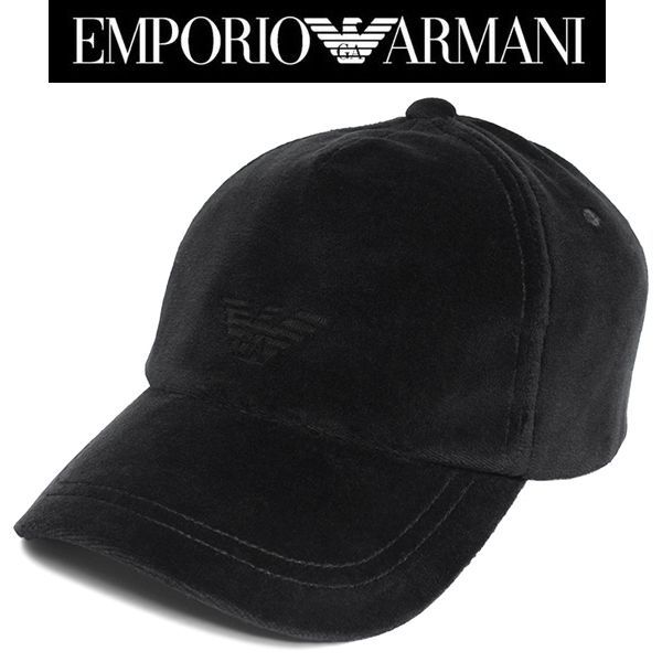 新品 エンポリオ アルマーニ 帽子 キャップ べロア EMPORIO ARMANI 627395 3F565 00020 - メルカリ