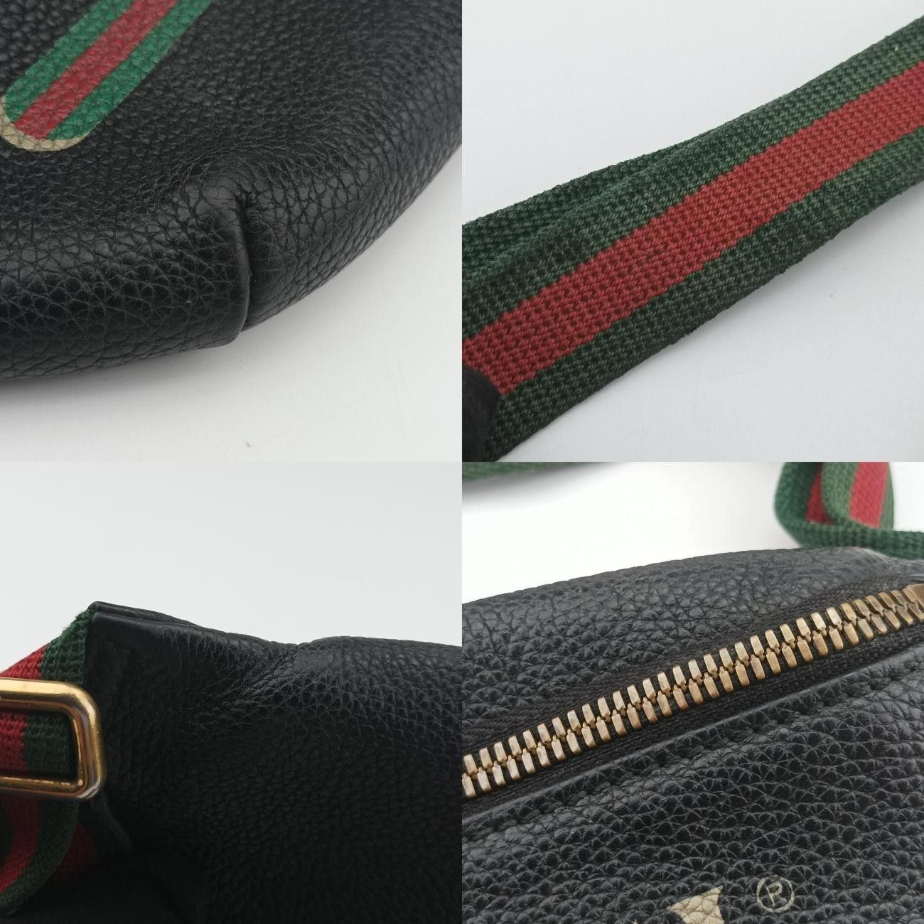グッチGucciグッチプリントブラックレザー527792D026063072