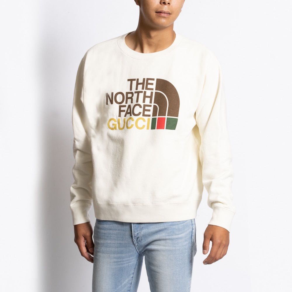 新品 グッチ GUCCI×THE NORTH FACE スウェット ロゴ M-