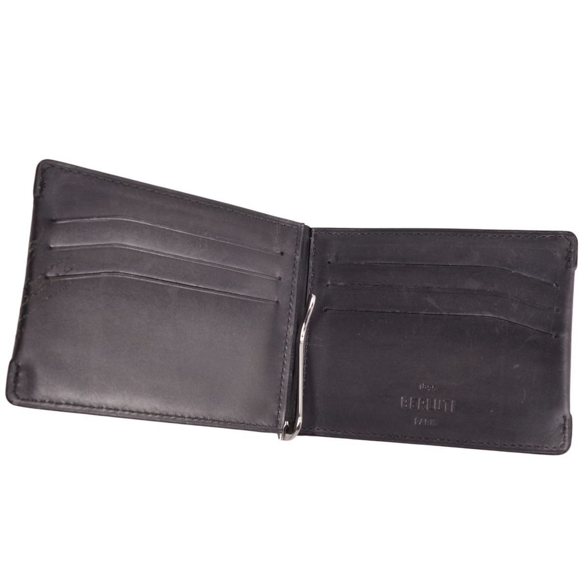 美品 ベルルッティ BERLUTI 財布 マネークリップ コンパクトウォレット
