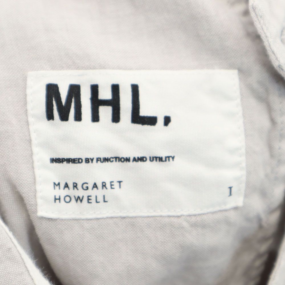 エムエイチエル マーガレットハウエル リネンブレンド クロップドパンツ 1 グレー MHL. MARGARET HOWELL ボタンフライ レディース