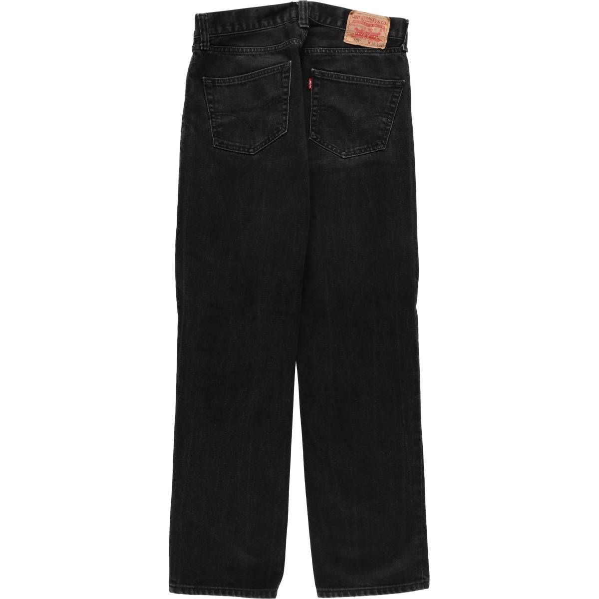 古着 リーバイス Levi s リーバイス501 STRAIGHT LEG BUTTON-FLY ブラックデニム ストレートデニムパンツ メンズw32相当 eaa577475