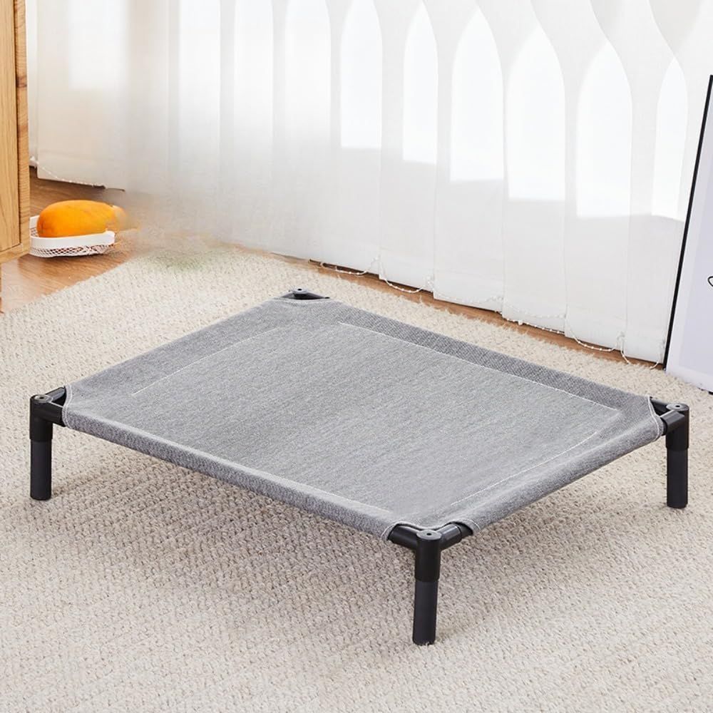 小型犬用スチールフレームベッド 犬用ベッド 噛んでも破れない 小型犬 耐噛み 脚付きコット型 鉄