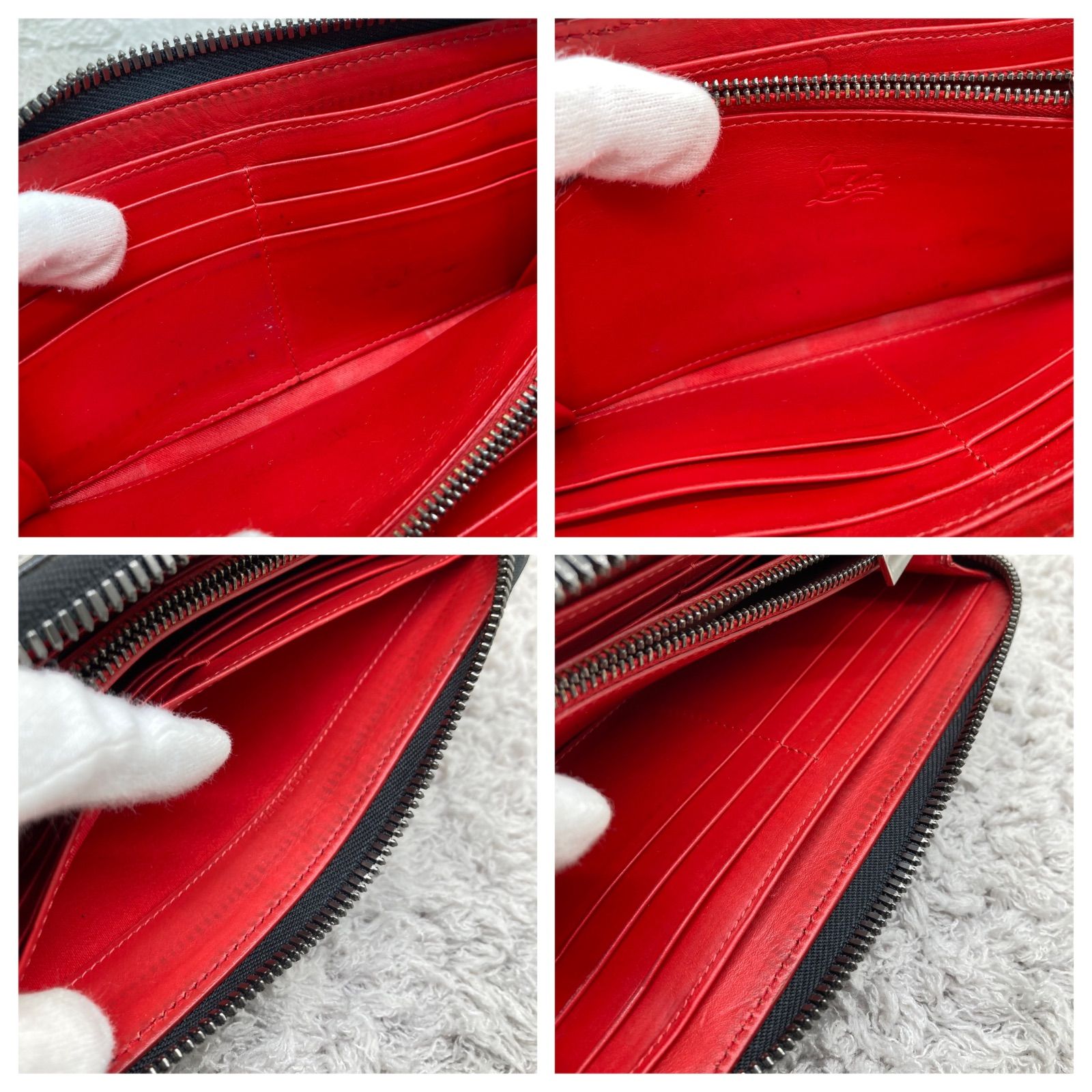 美品❗️Christian Louboutinクリスチャンルブタン❣️長財布ブラック 