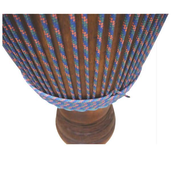 展示品) ジャンベ 打楽器 民族楽器 木目 天面直径約35cm×高さ約61cm