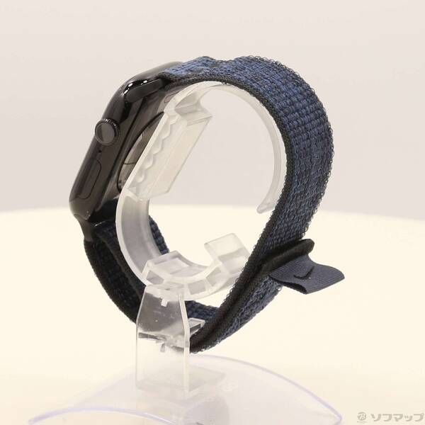 〔 品〕 Apple Watch Series 10 GPS 46mm ジェットブラックアルミニウムケース ブラック ブルーNikeスポーツループ 349