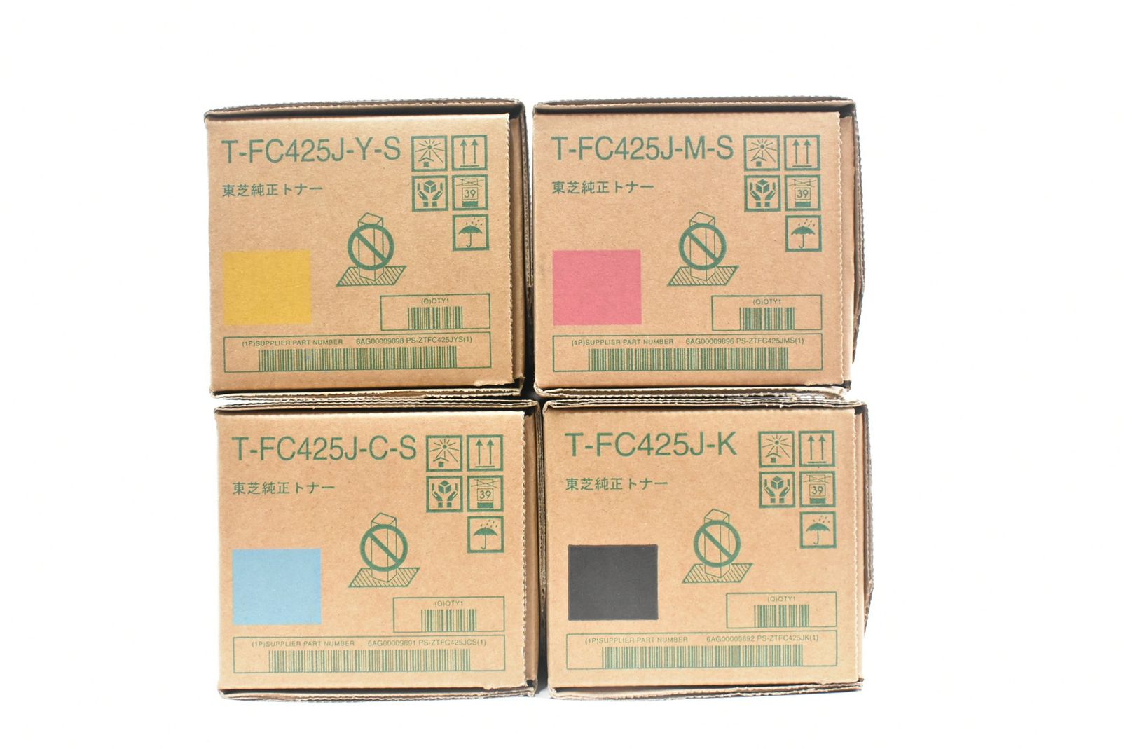 ♥ 東芝 純正 トナー T-FC425J-K|C-S|M-S|Y-S 4色 シアン マゼンタ イエロー ブラック TOSHIBA ITU560GN0T20-L08-byebye