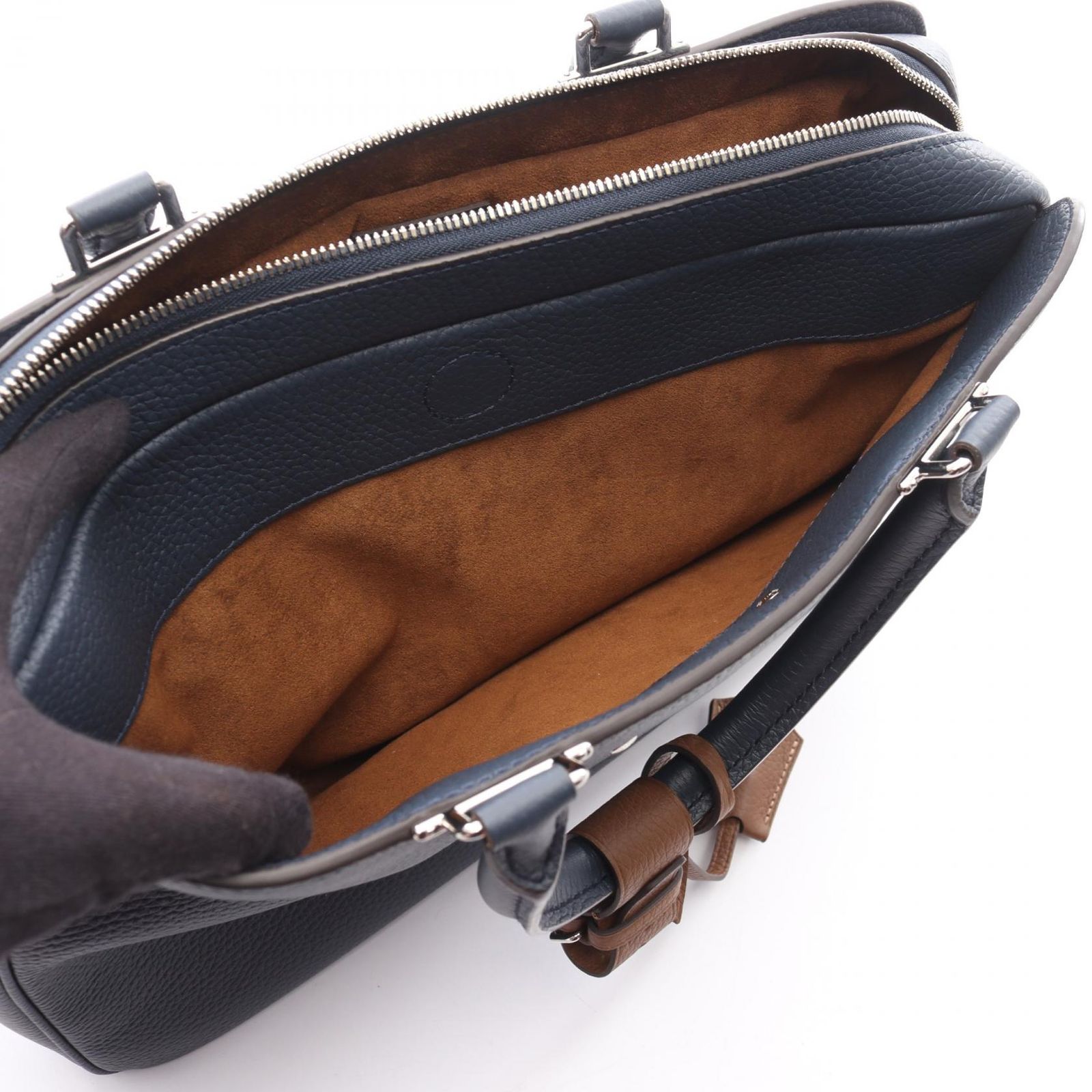 ルイ ヴィトン LOUIS VUITTON ブリーフケース アルマンドMM M 54380 ネイビー レザー アルマンド ブリーフケースMM メンズ A