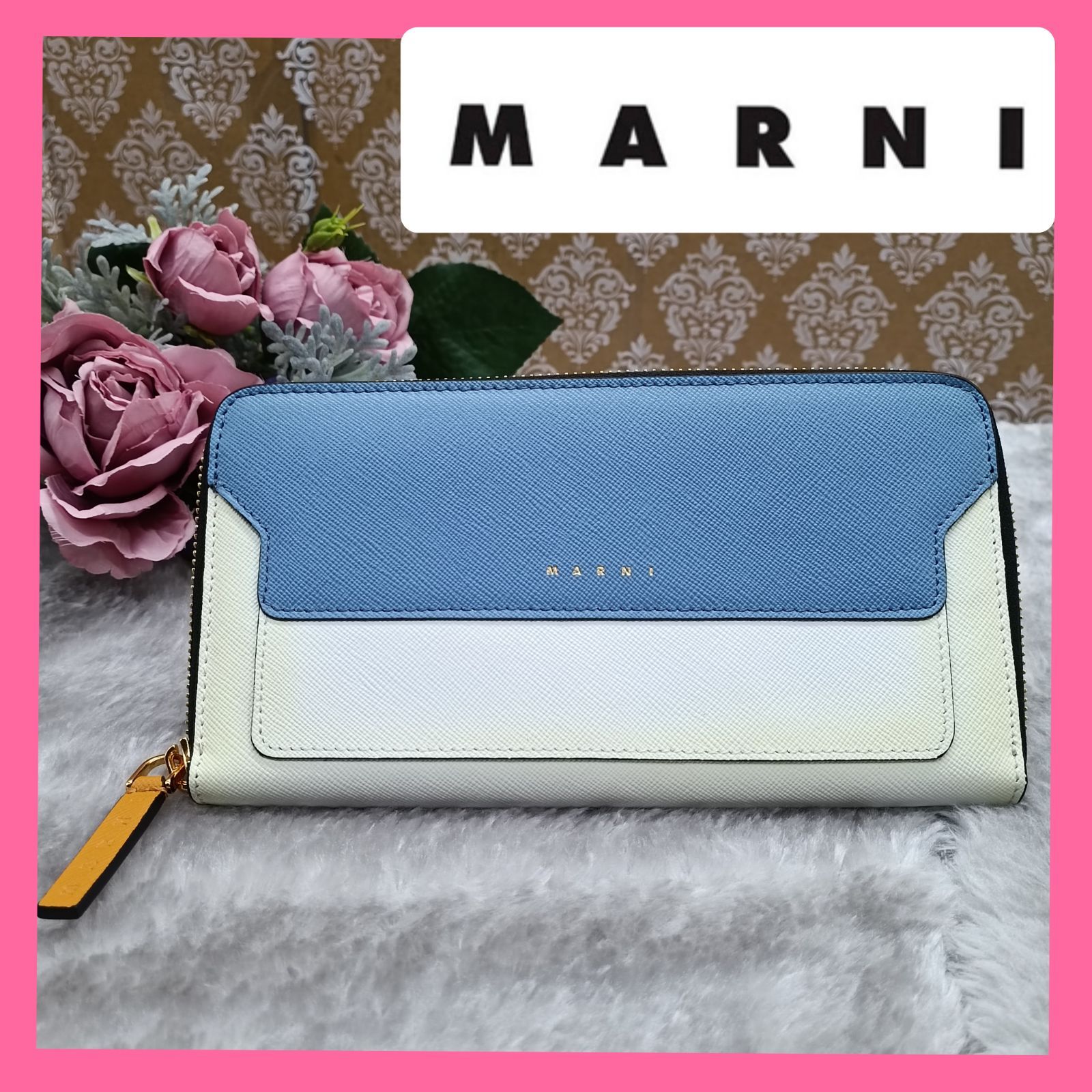 MARNI 》 マルニ 長財布 ラウンドファスナー ロングウォレット マルチ 