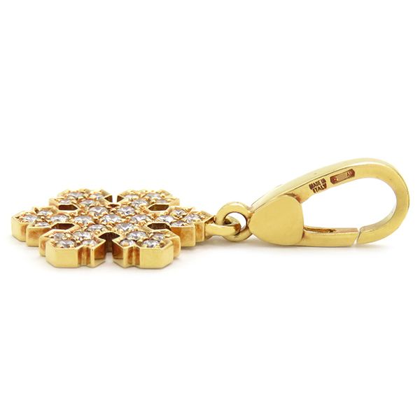 ブルガリ BVLGARI ペンダントトップ スノーフレーク K18YG 