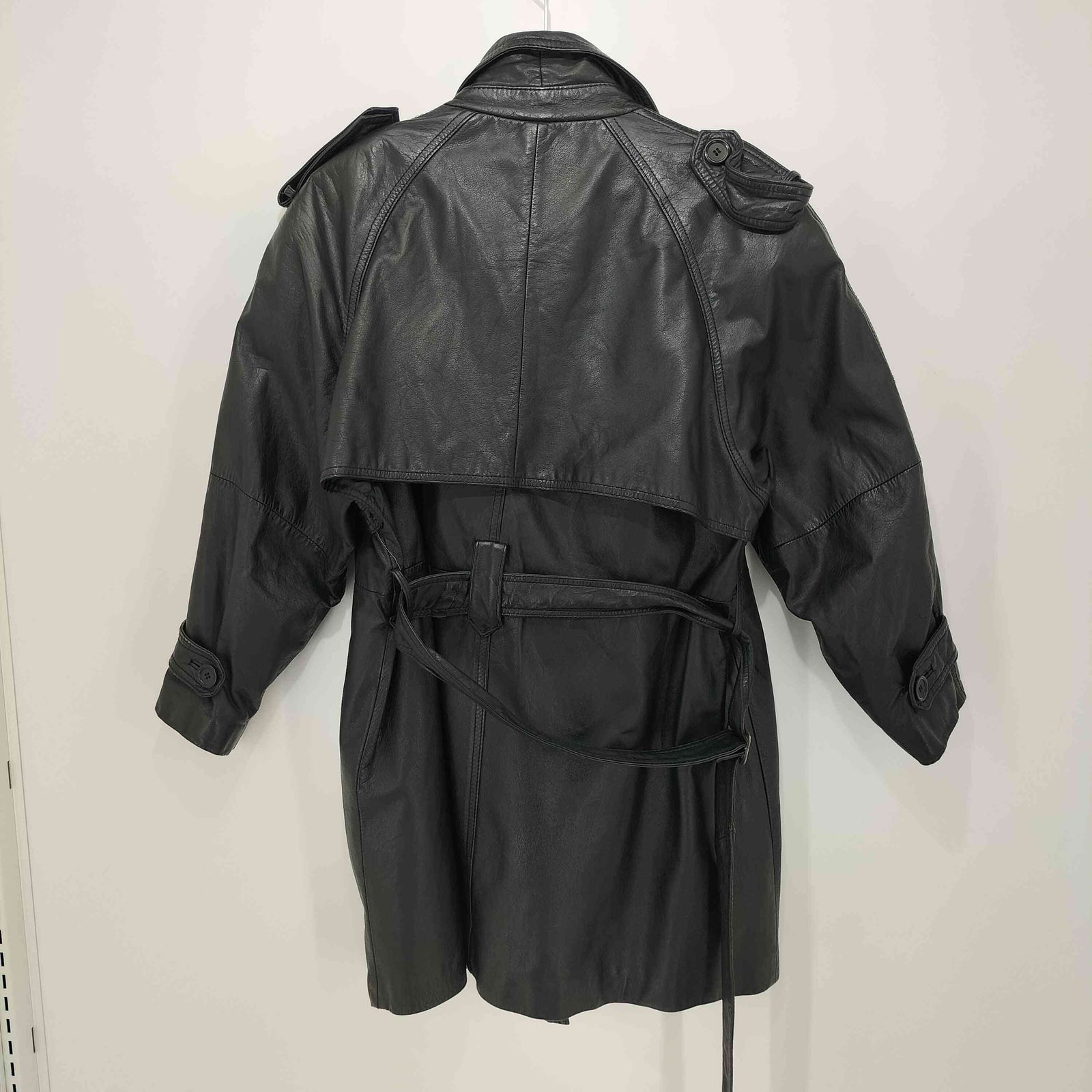 ユーズドフルギ USED古着 ロング カウレザージャケット