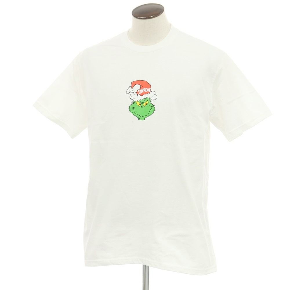 【中古】シュプリーム Supreme 2024年秋冬 Grinch Tee コットン クルーネック 半袖Ｔシャツ ホワイト【サイズL】【メンズ】