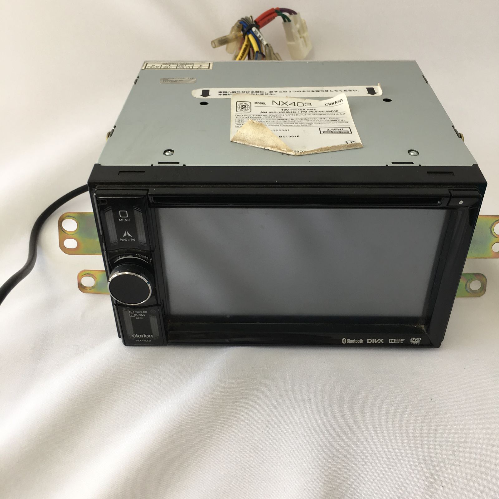 【日本製/完動品/最高峰モデル】Clarion カーナビ Bluetooth付き Clarion ナビ 型式 NXR16 CD USB Bluetooth AUX ハンズフリー通話