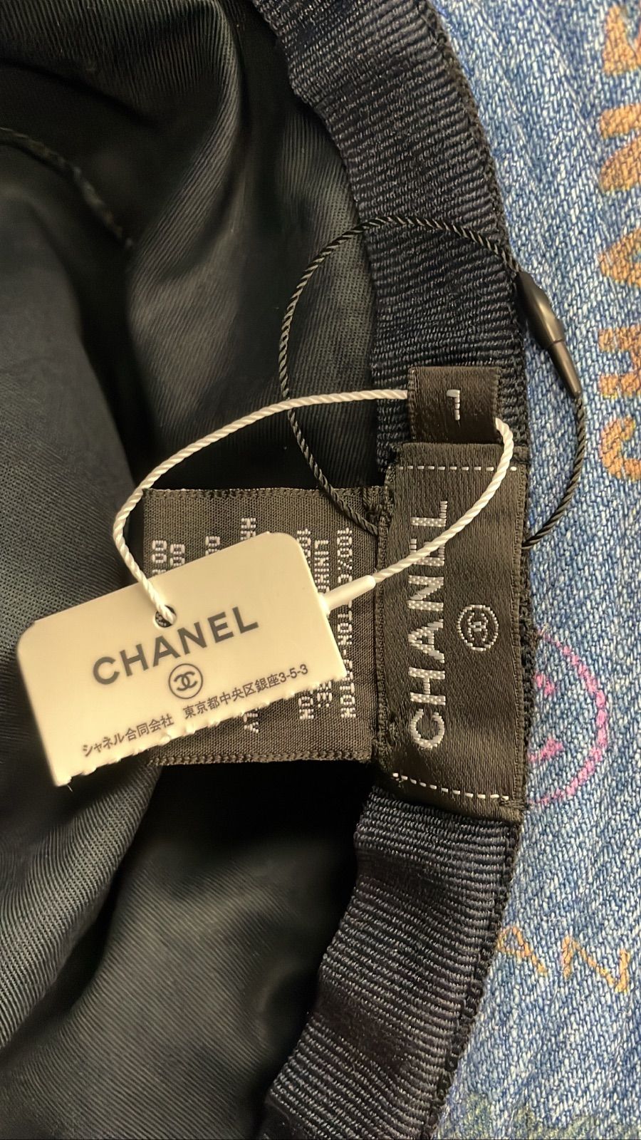 パールプリントデニムバケットハット 25SS | CHANEL
