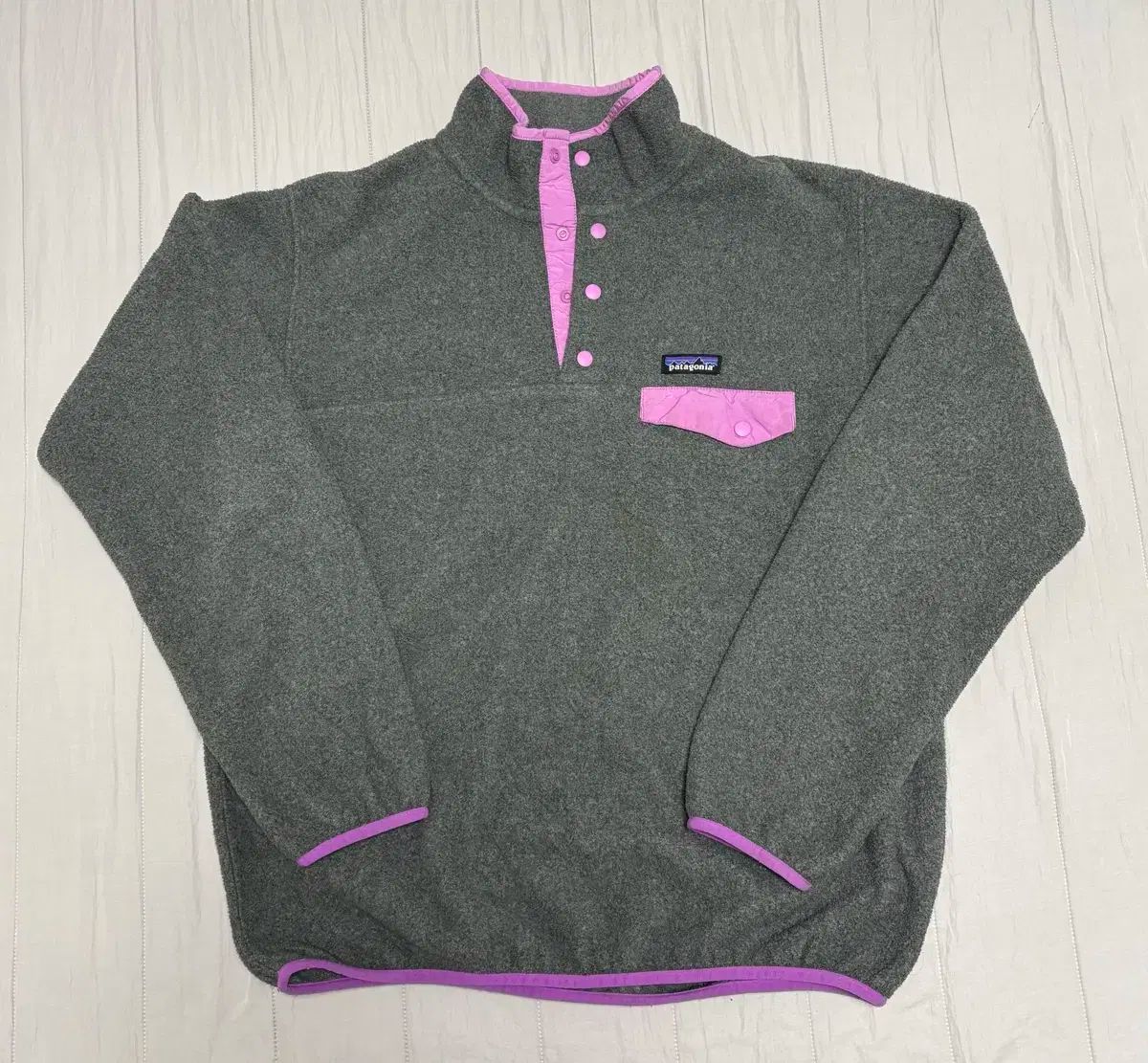L size patagonia パタゴニア Synchilla シンチラ ライトウェイト 軽量 patagonia grey