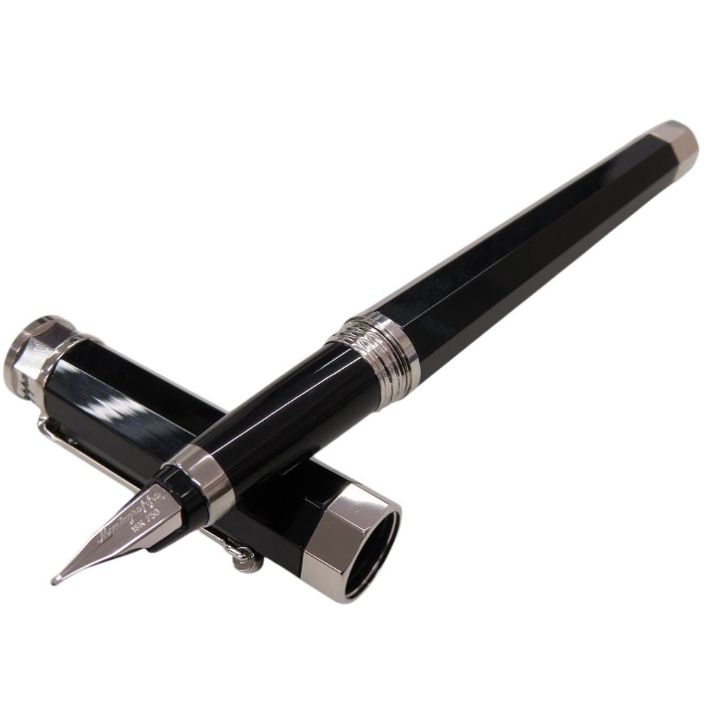 モンテグラッパ 18K ネロウーノ 万年筆 シルバー ブラック 1468 Montegrappa