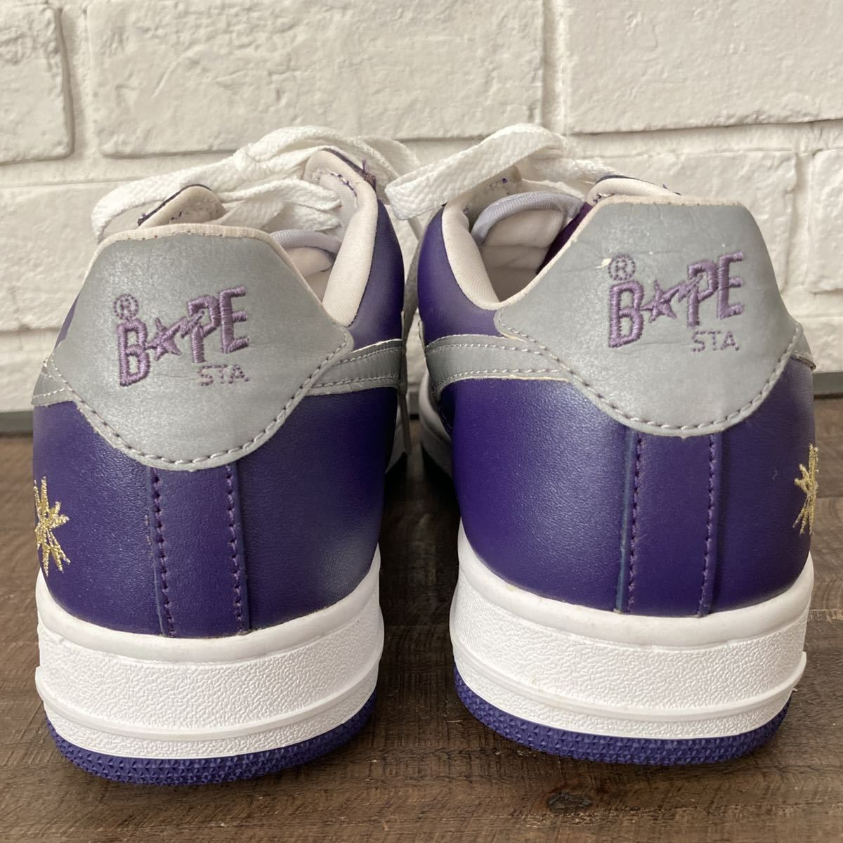☆未使用品☆ DEVILOCK BAPESTA レザー スニーカー 26.5cm a bathing 